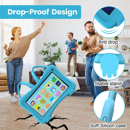 Kids Tablet 7 Toddler Children's Learning Tablet with WiFi, YouTube, Parental Control, Durable Case Education Learning Apps for Boys Girls (Blue)