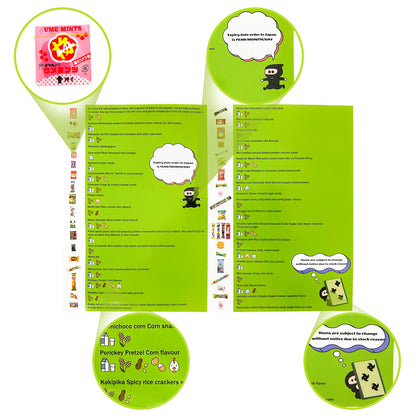 40 Japanese Candy Box 30 Japanese Snacks Plus 10 Japanese chocolate Flavors