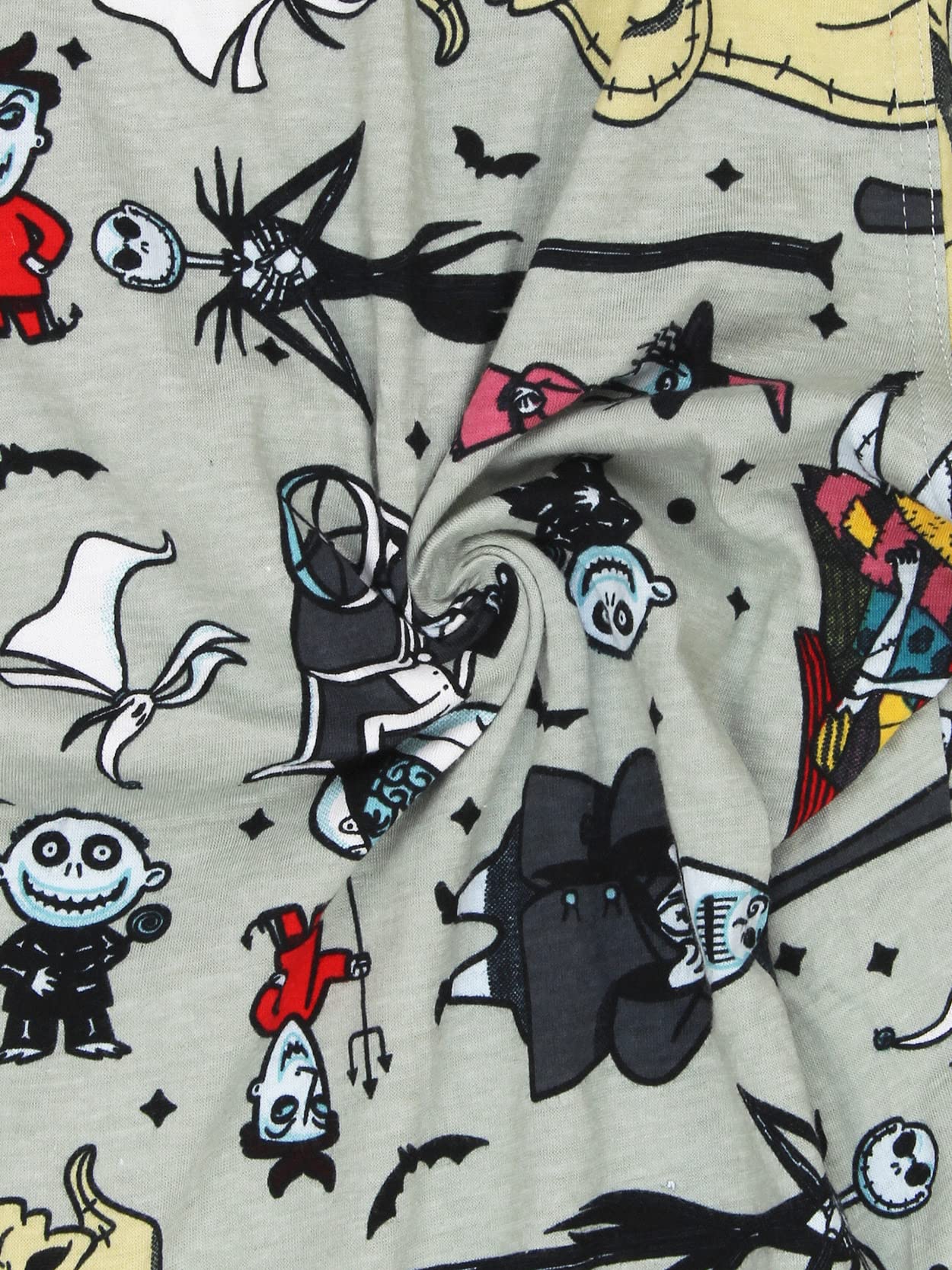 Disney Nightmare Before Christmas Mens Holiday Jogger Lounge Pajama Pant (Medium, Grey)