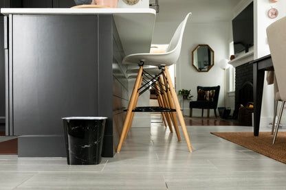 KOLORAE Waste Can 10L (2.6 Gallons) - 3 Pack Trash Garbage Can for Home, Office, Dorm Room Wastebasket (Black Base White Skull)