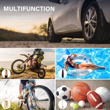 GSPSCN Portable Digital Car Tire Inflator with Gauge 150Psi Auto Shut-Off, Heavy Duty Double Cylinders 12V Air Compressor Pump with LED Light for Auto,Truck,Car,Bicycles,RV,SUV,Balls etc. (RED)