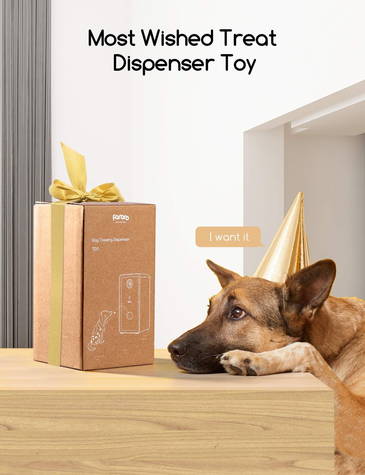 faroro Dog Camera with Treat Dispenser, 2.4G and 5G WiFi Pet Camera with Two Way Audio and 1080P Full HD Night Vision for Treat Tossing and Monitoring Your Pet Remotely
