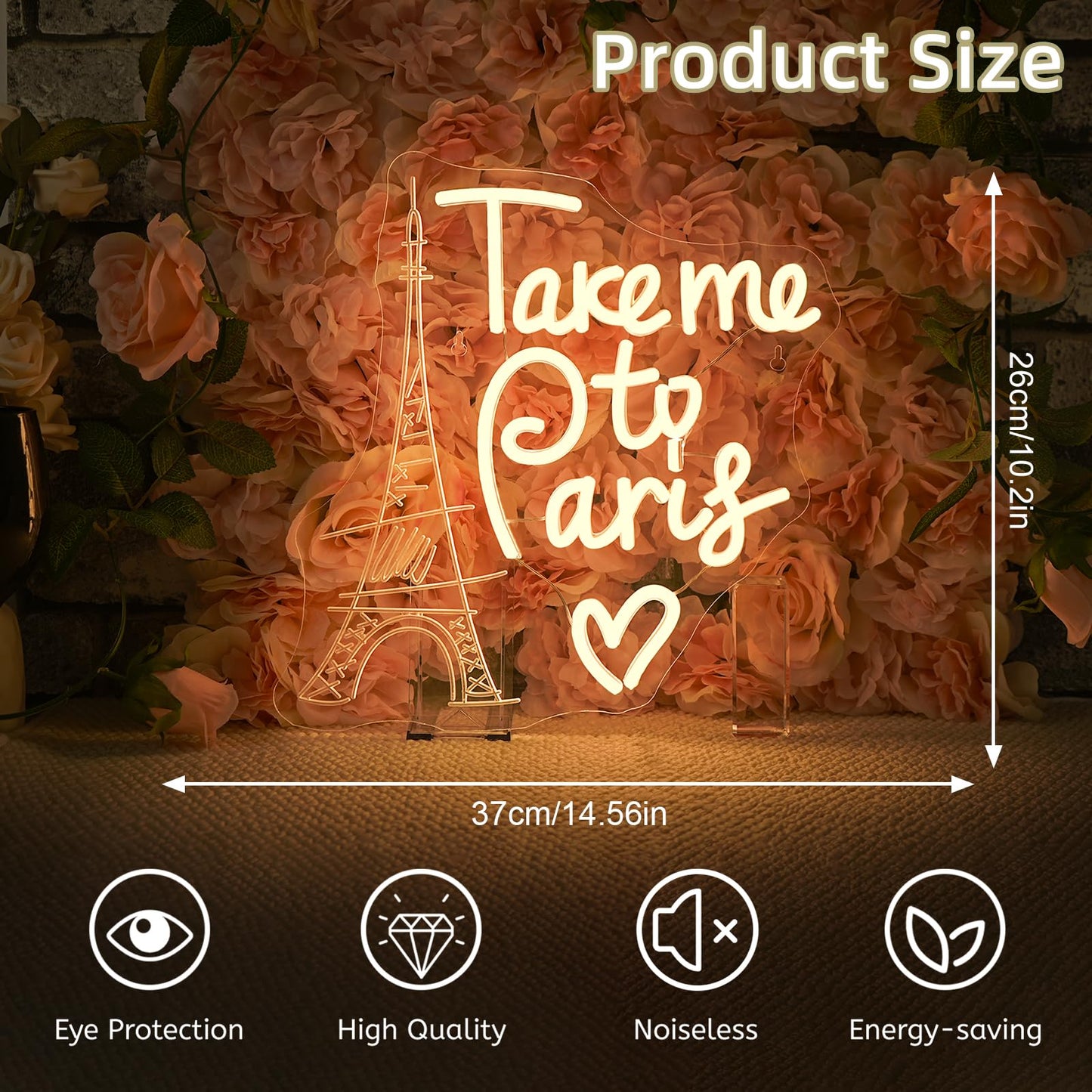 This Must Be The Place Neon Sign Warm White Letter Led Signs for Wall Decor Usb Word Light Up Signs for Bedroom Salon Man Cave Beer Home Bar Wedding Birthday Party Decor Gifts