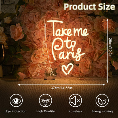 This Must Be The Place Neon Sign Warm White Letter Led Signs for Wall Decor Usb Word Light Up Signs for Bedroom Salon Man Cave Beer Home Bar Wedding Birthday Party Decor Gifts