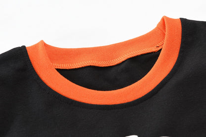 Kids Pajamas for Boys Skeleton Glow-in-The-Dark Cotton Sleepwear Toddler Pumpkin Clothes Halloween Outfit Size 10