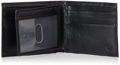 Columbia Men's Johnstown RFID Blocking Extra-Capacity Slimfold Wallet, Black, One Size