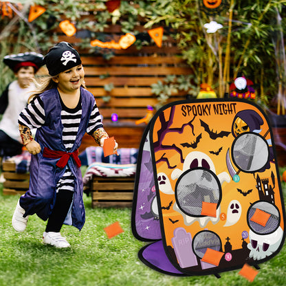 Halloween Games for Kids Party, Spooky Bean Bag Toss Halloween Party Games Favors Carnival Game for Kids Fall Festival Game s Outdoor Indoor School Classroom Trunk or Treat Gifts (1)