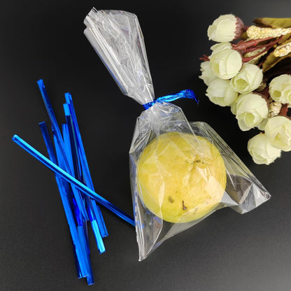 GAADSKCER 400 Pcs Metal Twist Ties 4 Inches Twist Straps for Bread Bags Candy Bags Snack Bags Halloween Party Cake Favor (Red)