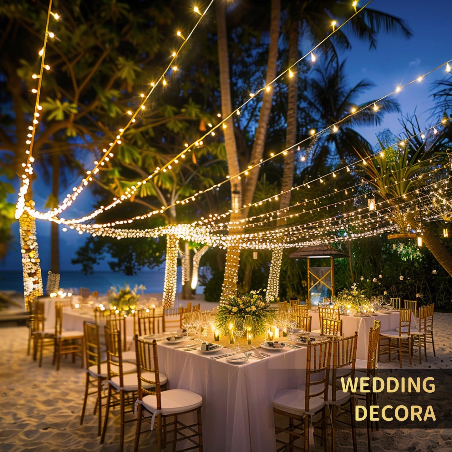 JMEXSUSS 168FT 600 LED Christmas Lights Outdoor Waterproof 8 Modes Indoor String Lights for Outside Warm White Christmas Tree Lights Plug in for Bedroom Wedding Party Holiday Classroom Decorations