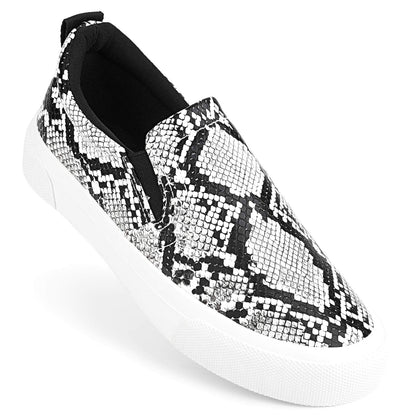 JENN ARDOR Slip On Sneakers Women Comfortable Walking Slip On Shoes Women Memory Foam Womens Fashion Loafers for Women Casual Shoes for Women Flats