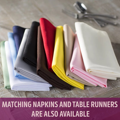 LA Linen Polyester Poplin Rectangular Tablecloth, 60 by 102-Inch, Green Emerald