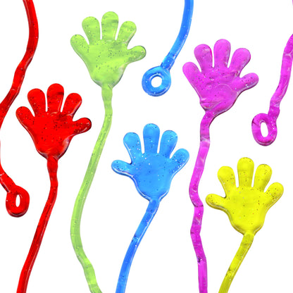 75 Pcs Bulk Sticky Hands for Kids - Mini Slappy Slap Little Small Hands Sticky Toy - Boys & Girls Goodie Bags Stuffers Party Favors for Birthday, Halloween, Treasure Box, Carnival Prizes Rewards