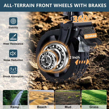 Favoyard Extra Large Collapsible Wagon Carts Foldable 220L & 360LBS Portable Folding Wagons with All-Terrain Wheels & Brakes Heavy Duty Outdoor Utility Carts for Grocery Camping Shopping Sports Garden