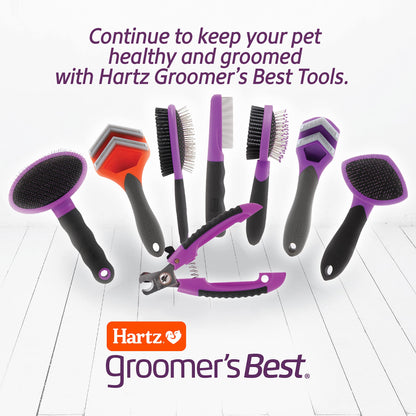 Hartz Grooming Supplies, Groomers Best Combo Brush for Dogs and Professionals 6-in-1 Dog Shampoo and Combo Brush Bundle, Good for All Dogs & Coat Types