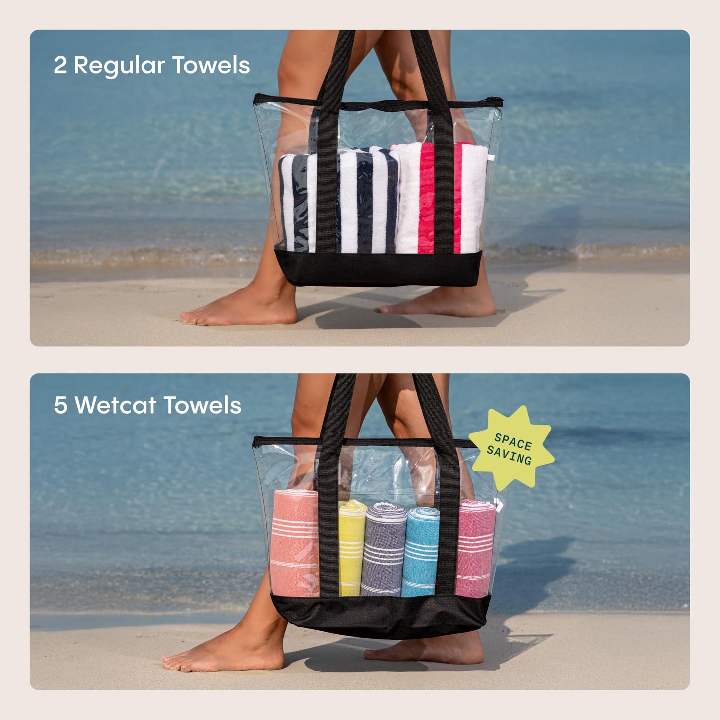 WETCAT Turkish Beach Towel Oversized (38"x71") 100% Turkish Cotton, Made in Turkey - Sand Free, Extra Large, Ultra Soft, Quick Drying, Compact & Lightweight for Travel - Aqua