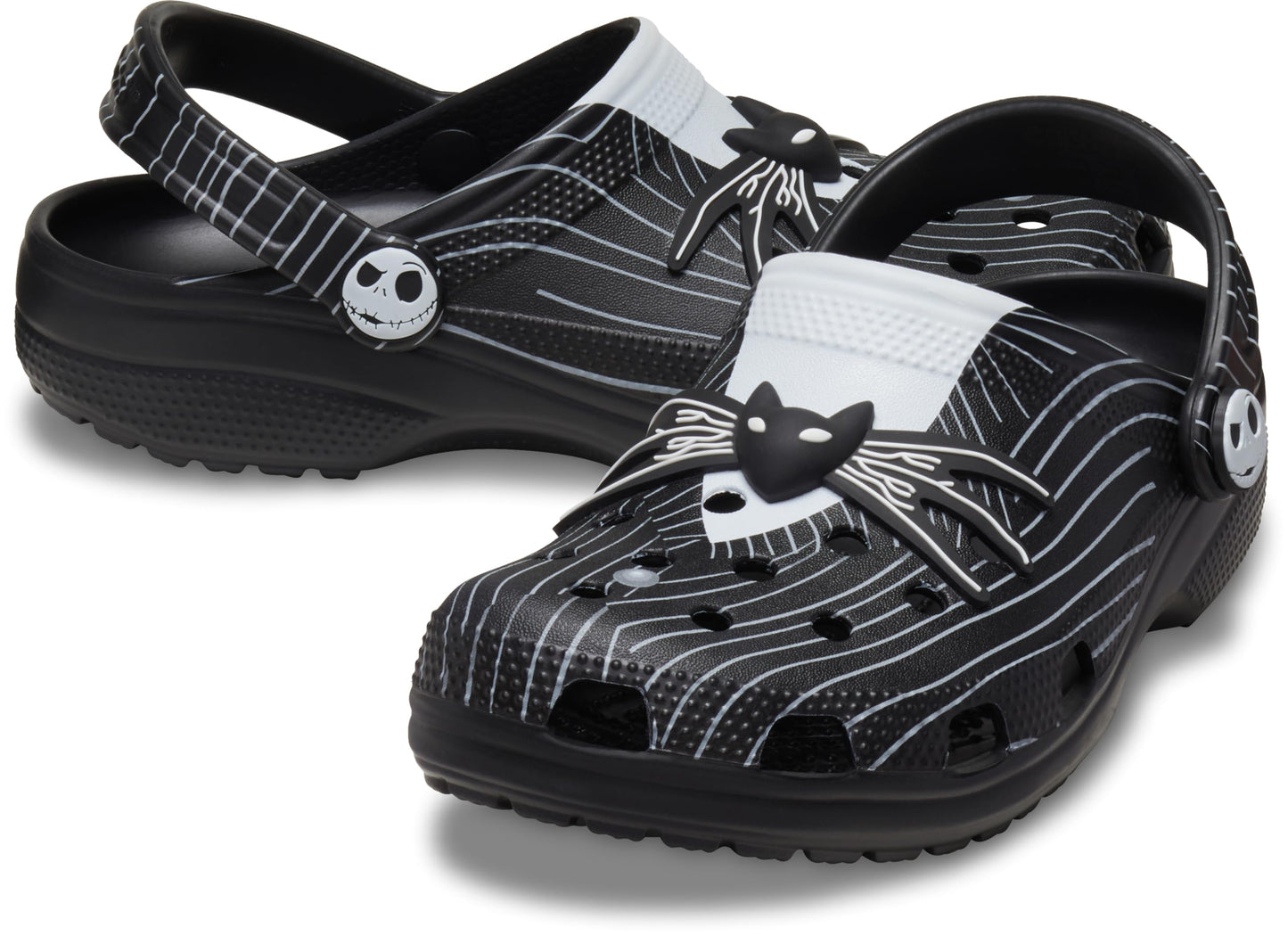 Crocs Unisex-Adult Jack Skellington Nightmare Before Christmas Classic Clogs, 6 Men/8 Women Multi