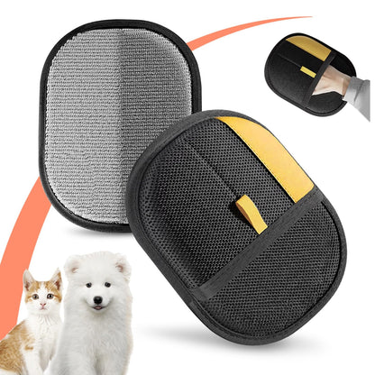 Jioroos Pet Hair Remover Gloves for Cats & Dogs, Electrostatic Pet Hair Removal Gloves Brush for Pets Hair, Upgraded Animal Fur Removal Tool, Reusable Cats & Dogs Grooming Gloves for Hair Removal (1)