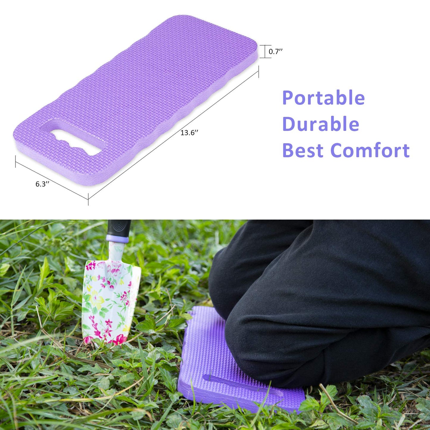 JUMPHIGH Gardening Tool Set, 10 PCS Heavy Duty Aluminum Garden Kit Floral Gardening Gifts for Women, Garden Hand Tools with Non-Slip Rubber Handle, Kneeling Pad, Garden Gloves and Storage Tote Bag