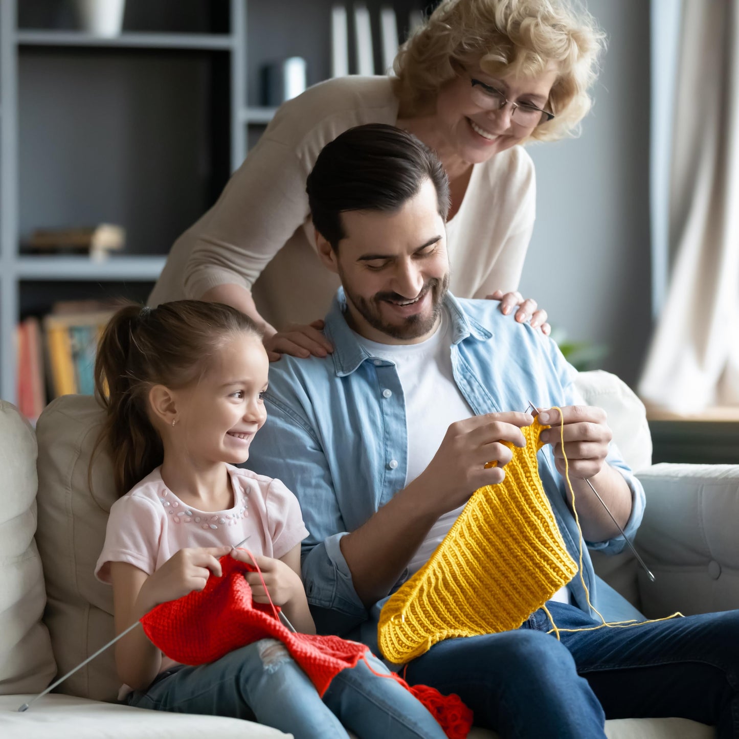 CRAFTISS 30x0.7Oz Acrylic Yarn Mini Skeins - 1300 Yards of Soft Yarn for Crocheting and Knitting Craft Project, Assorted Starter Crochet Bulk Kit for Adults and Kids