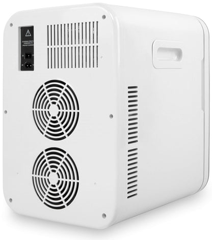 Cooluli 20L Mini Fridge For Bedroom - Car, Office Desk & College Dorm Room Glass Front Digital Temperature Control 12v Small Refrigerator for Food, Drinks, Skin Care, Beauty Breast Milk (Blue)