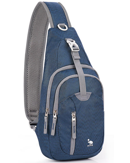 Kimlee Sling Bag Crossbody Bags Men, Travel Hiking Chest Daypack for Women One Strap Backpack Lightweight Over Shoulder Bag