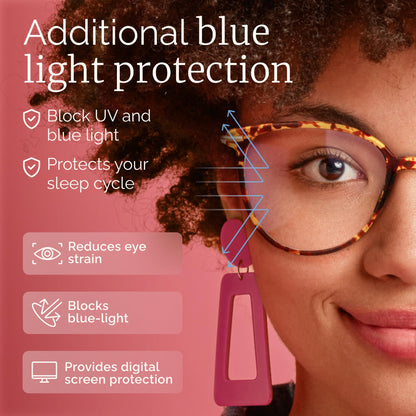 Gaoye Blue Light Blocking Glasses Women/Men, Fashion Round Cateye Frame UV Ray Filter Computer Gaming Glasses