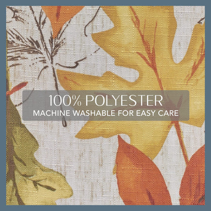 Elrene Home Fashions Autumn Leaves Fall Printed Tablecloth, Polyester, Multi, 70" Round (Tablecloth)