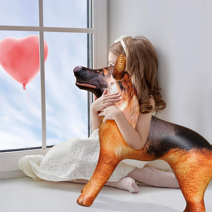 Jet Creations German Shepherd Inflatable – 43" L x 30" H – Halloween & Fall Decorations for Home, Office, Birthday Parties, Police Dog/K9, Animal Toy for Ages 3+, Black & Tan, 1 Pc