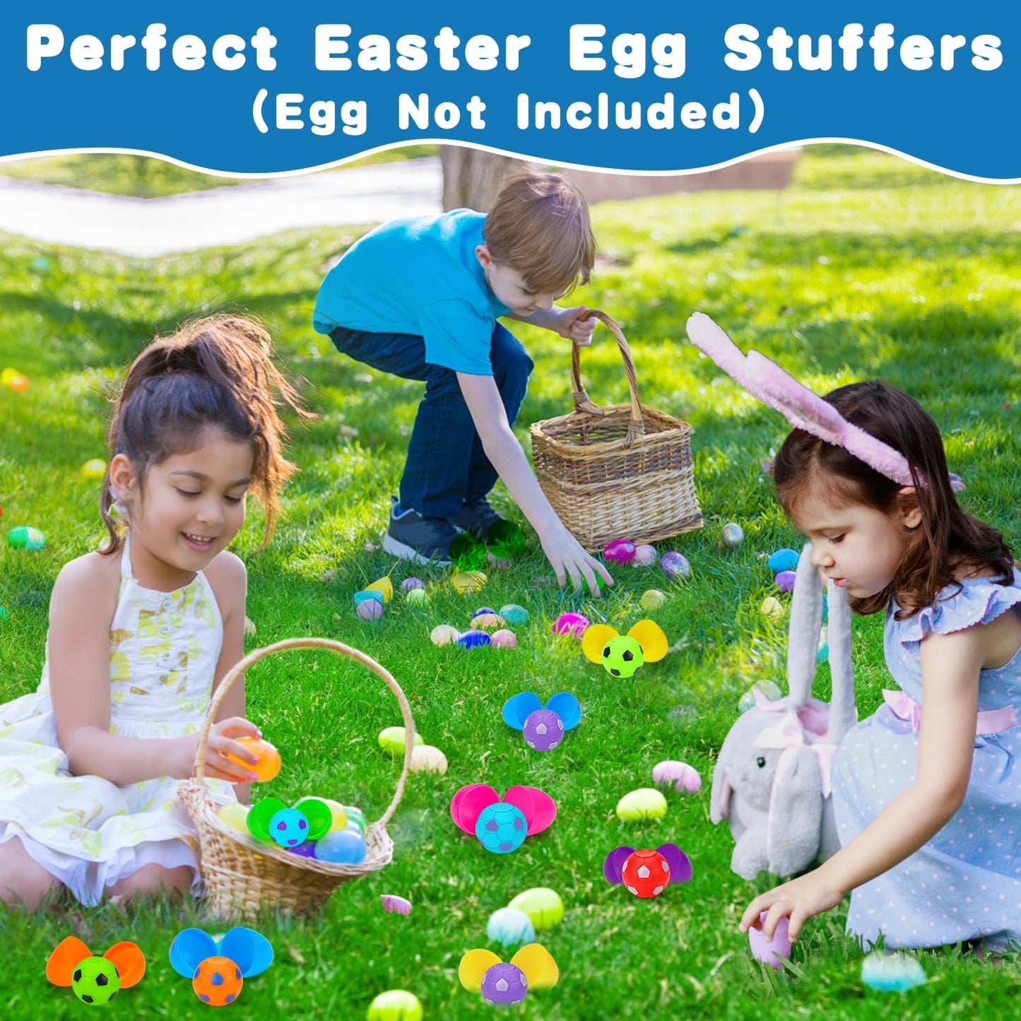 96PCS Fidget Spinner Soccer Balls Sports Birthday Party Favors Bulk for Kids 4-8 8-12 Halloween Goodie Treat Bag Stuffers Classroom Treasure Box Toys Carnival Prizes Pinata Fillers Mini Return Gifts