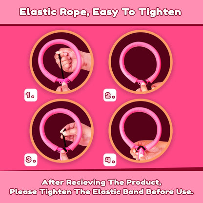 IPIDIPI TOYS Ankle Toy - Pink Flashing Retro Jumping Hopper Ball, Ankle Jump Rope Skip Ball - Improve Coordination, Get Exercise The Fun Way - Ideal Retro Birthday Gift for Kids Ages 5-12