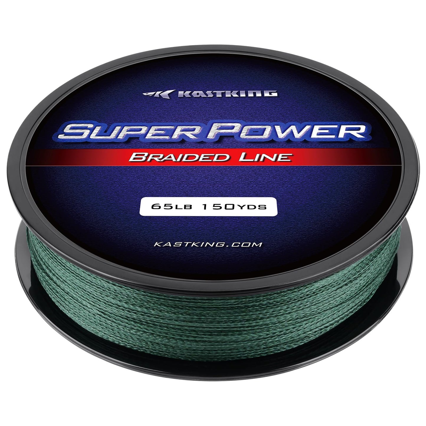 KastKing Superpower Braided Fishing Line, Moss Green, 6LB, 150 Yds