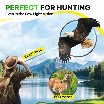 High Powered 15x25 Compact Binoculars for Adults&Kids with BAK4 Prism,FMC Lens,Waterproof Binocular with Low Light Vision,Small Binoculars for Cruise Ship/Theater/Travel/Sightseeing (Green)