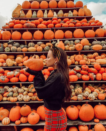 GLBCC Halloween Sequin Headband for Women - Orange Black Sequin Wide Top Knot Headband for Festive Hair Accessories & Cosplay Costume Party Favors