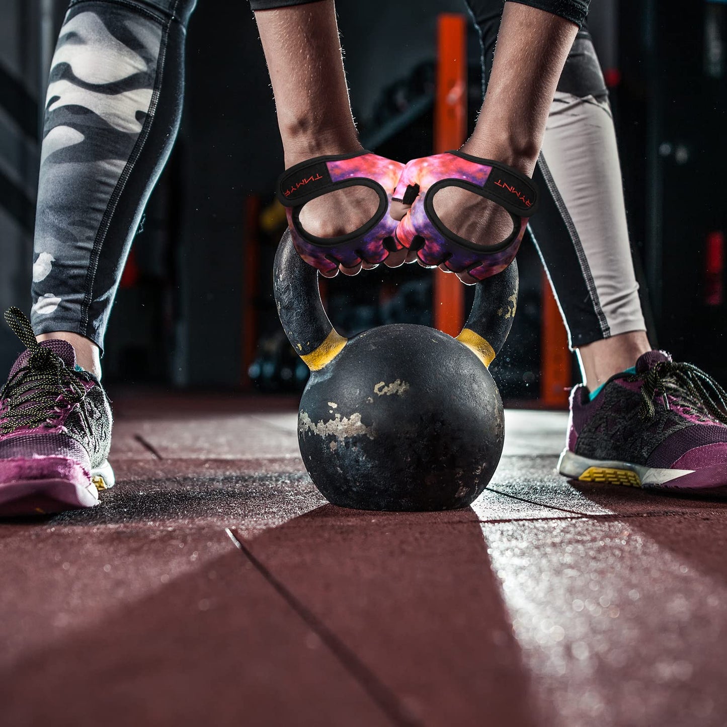 Minimal Weight Lifting Gloves,Short Micro Workout Gloves Grip Pads with Full Palm Protection & Extra Grip for Men Women Weightlifting,Gym,Exercise Training