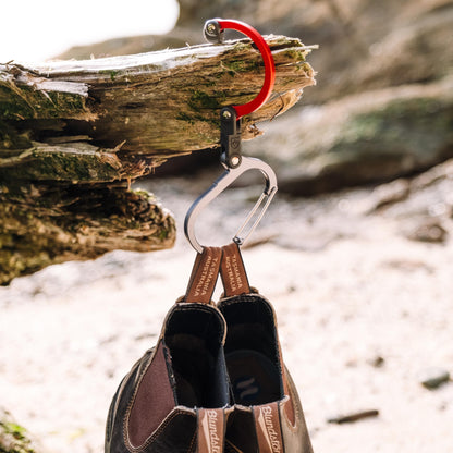 GEAR AID HEROCLIP Carabiner Gear Clip and Hook (Large, Medium, Small) for Camping, Backpack, Suitcases, Purse and Garage Organization, Stealth Black, Variety Size 3 Pack