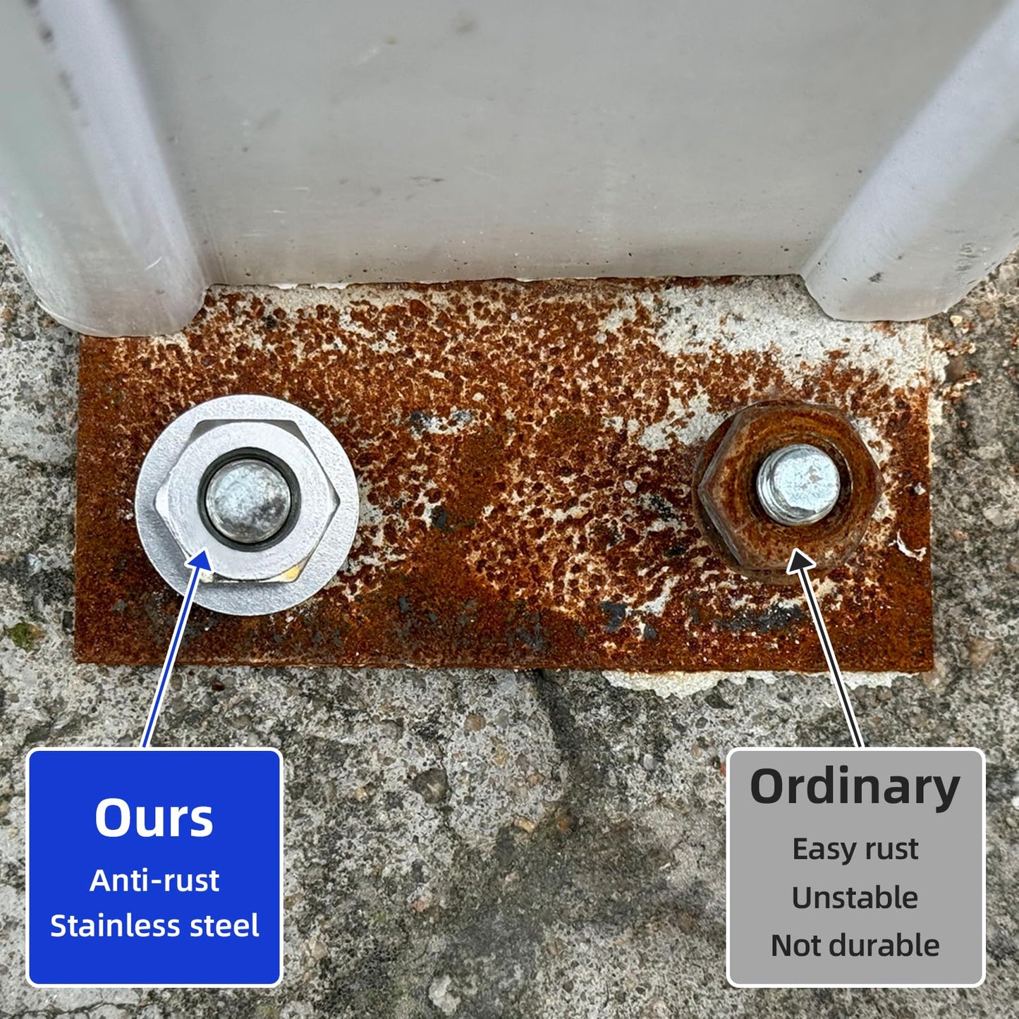 Instockbolt M8 x 16mm OD Flat Washer, 18-8 (304) Stainless Steel Washers Flat, 50PCS