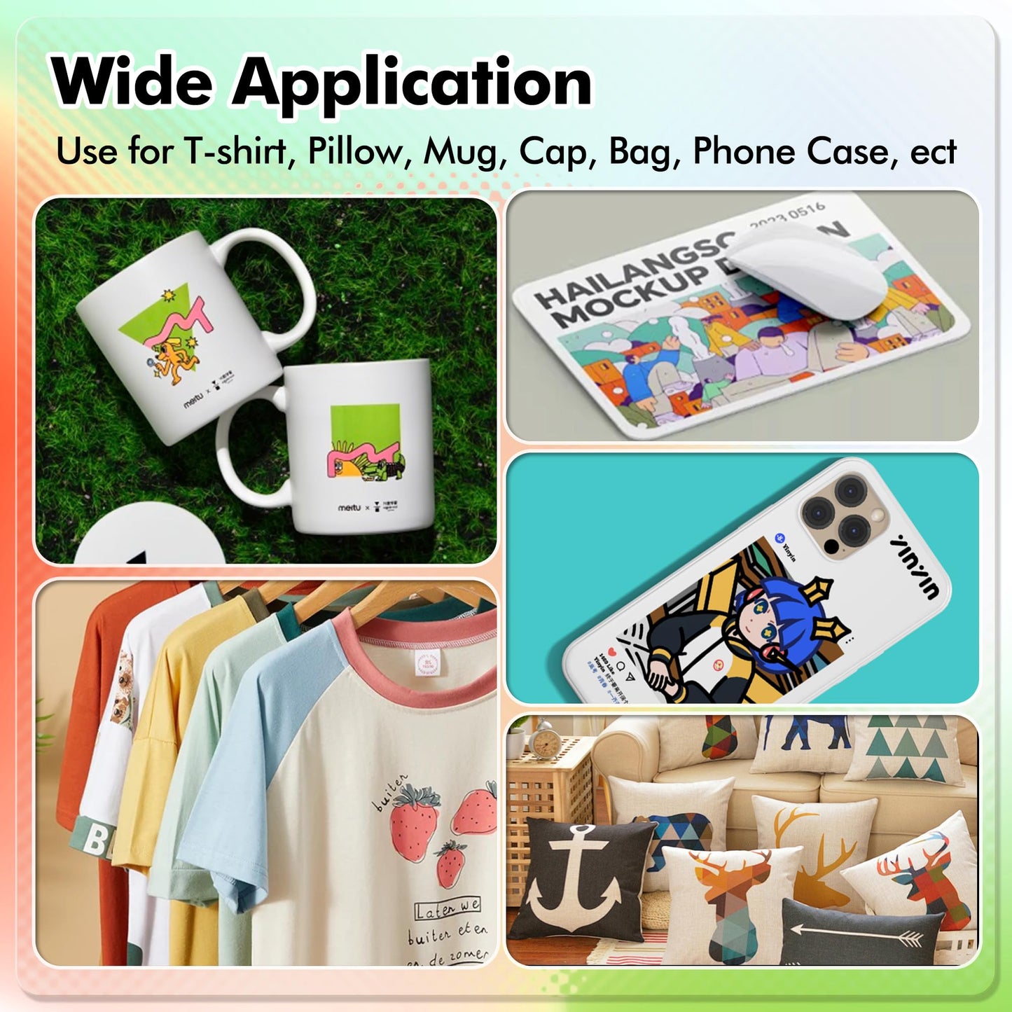 Koala Sublimation Ink Refill Bottle Compatible with ET-2720 ET-2760 ET-2800 ET-2803 ET-2850 ET-3760 WF-7710 WF-7720 C68 C88 for Heat Transfer on Mugs, Polyester Shirts, Mat, etc