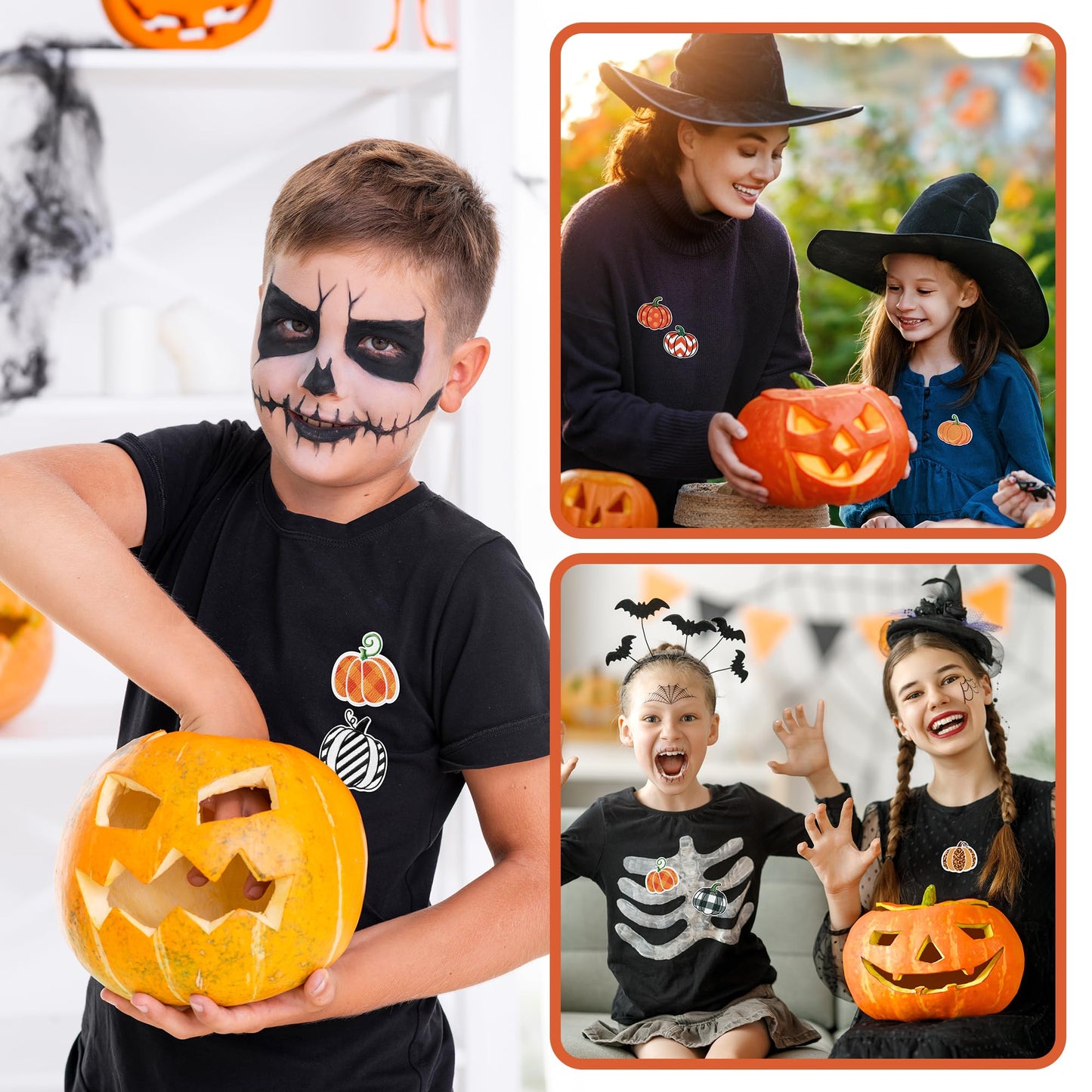 Kirako 8Pcs Pumpkin Iron on Patches Fall Thanksgiving Buffalo Plaid Leopard Stripe Dot Sew on Repair Embroidered Applique Autumn Harvest Halloween DIY Craft Accessories Gifts for Clothing Backpack Hat