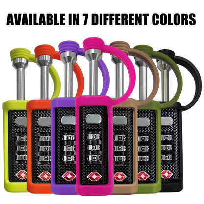 LAFENLIN Gun Case Locks 2 Pack, TSA Approved Case Locks for Gun Case, Handgun Cases Padlock for Gun Safe, Air Travel Lock Hard Pistol Cases Lock for Rifles and Shotguns, 3 Digits Heavy Duty TSA Locks