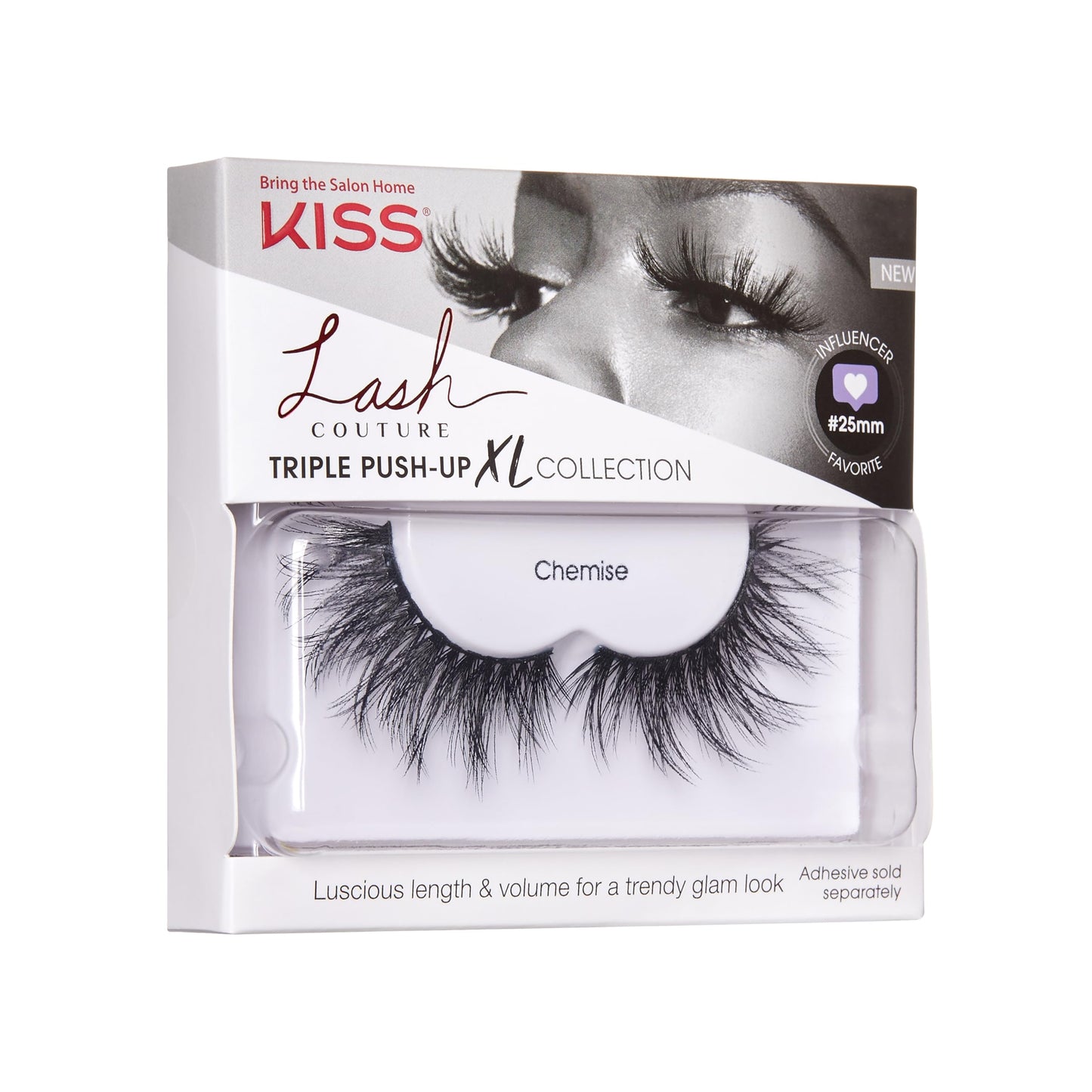 KISS Lash Couture Triple Push-up False Eyelashes, 'Halloween 02', Includes, Contact Lens Friendly, Easy to Apply, Reusable Strip Lashes