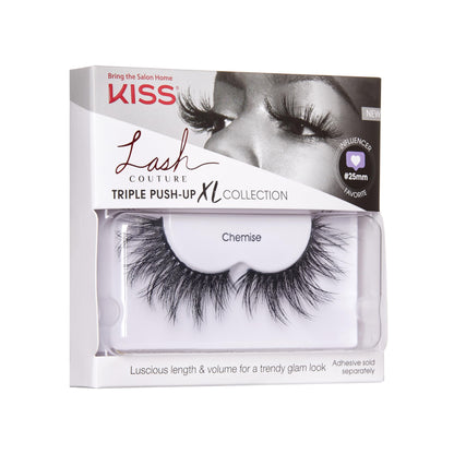 KISS Lash Couture Triple Push-up False Eyelashes, 'Halloween 02', Includes, Contact Lens Friendly, Easy to Apply, Reusable Strip Lashes