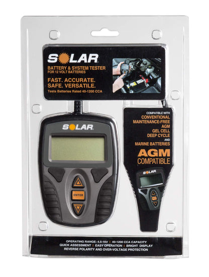Clore Automotive SOLAR Digital 12V Battery and System Tester