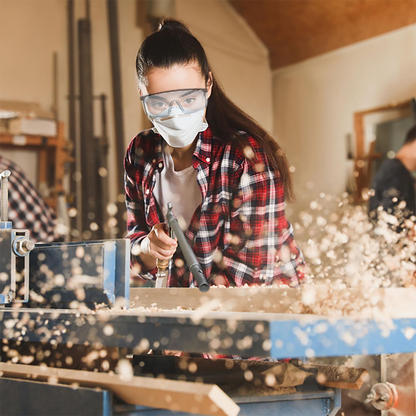 Guardair Long John Safety Air Gun - 12 inch Aluminum Extension, Pistol Style Grip, OSHA Compliant Venturi Nozzle, 1/4 Inch FNPT Inlet (75LJ012AA)