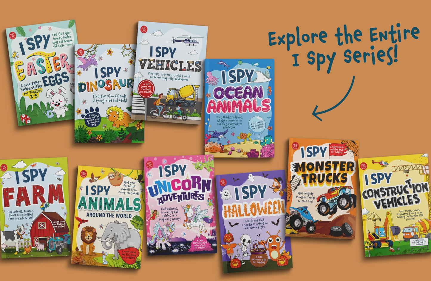 I Spy Halloween: Search and Find Friendly Monsters on Halloween Night! A Cute Halloween Gift for Toddlers (I Spy Books for Toddlers)