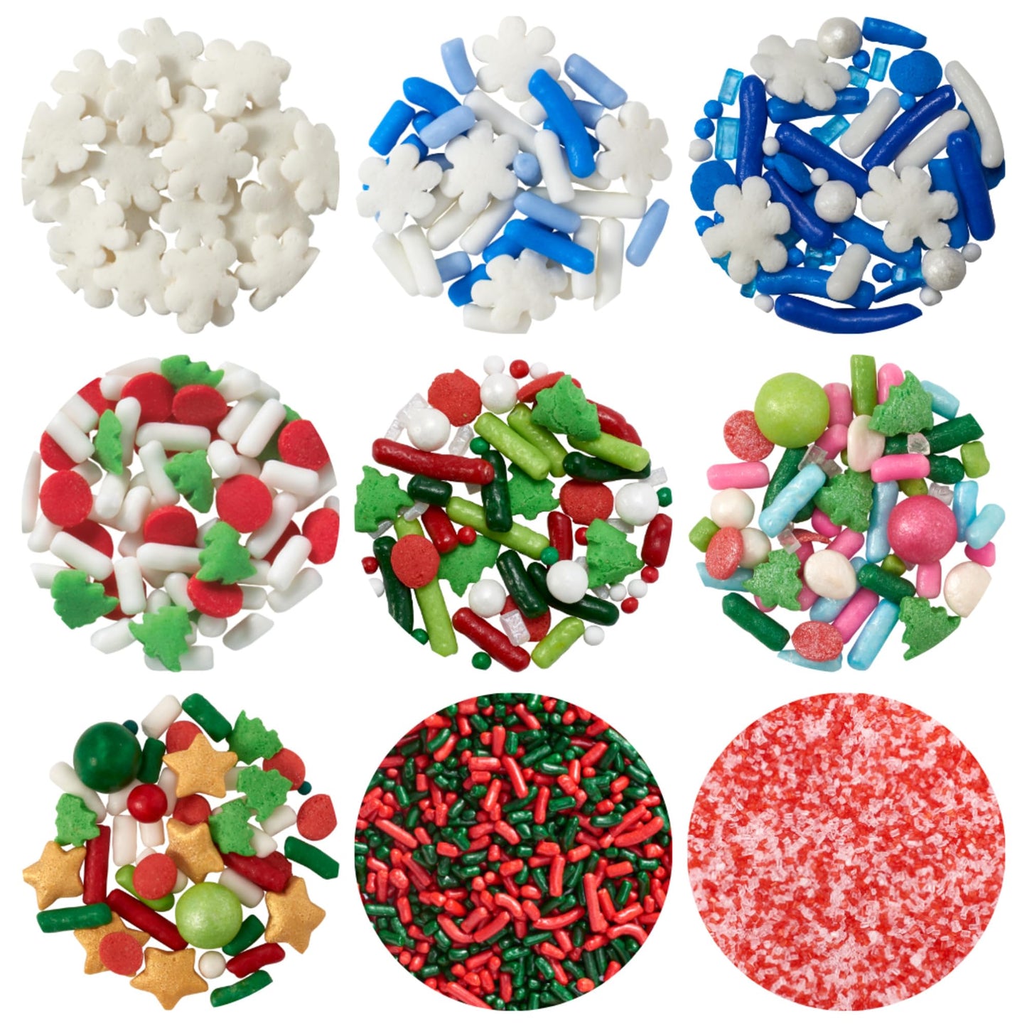 DECOPAC Christmas Fusion Mix Candy Sprinkles, 26oz, Fancy Sprinkles in Handheld Container, Festive Edible Sprinkles For Holiday Celebration Cakes, Cupcakes, Cookies and Donuts Multi