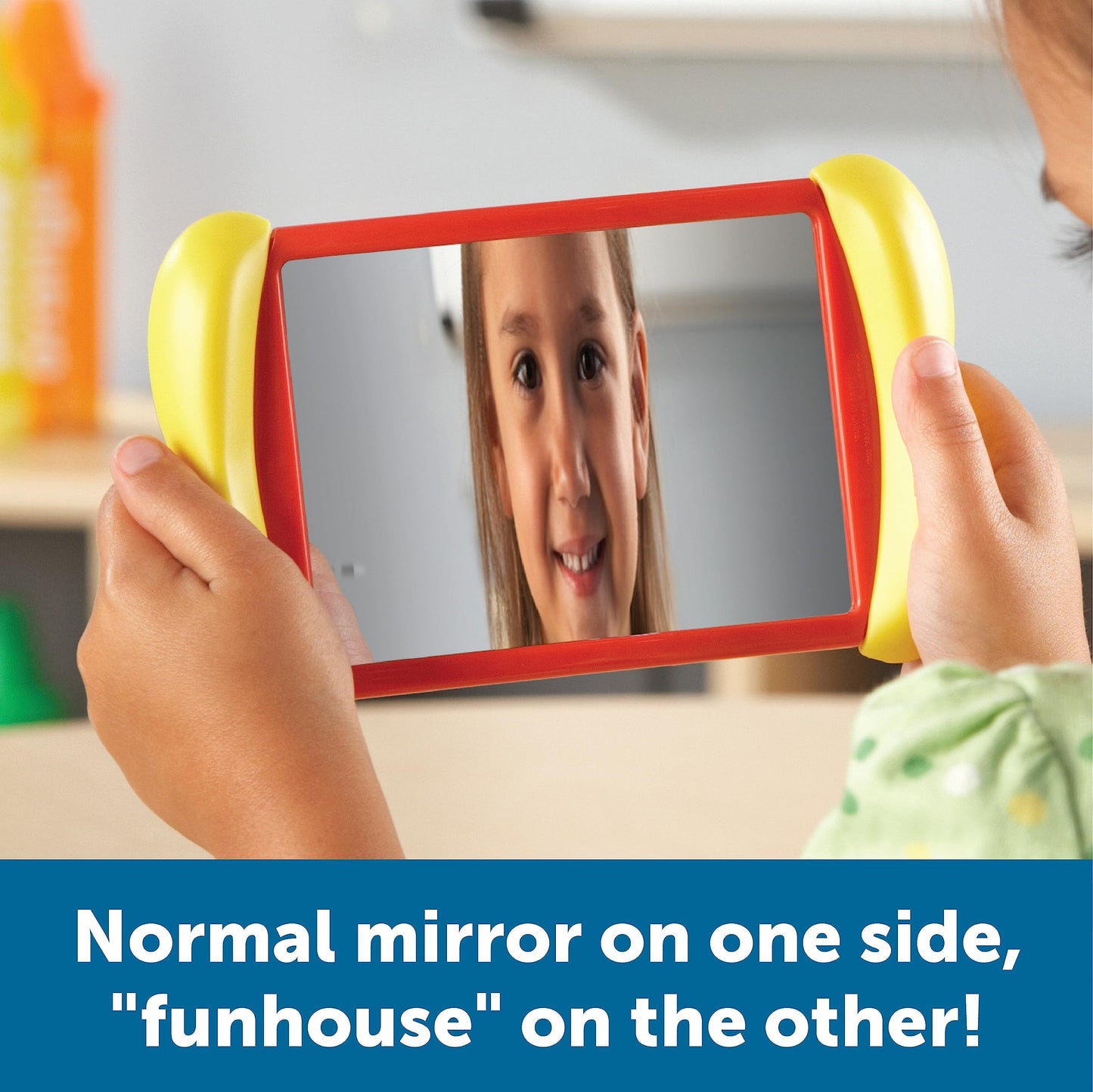 Learning Resources All About Me 2 in 1 Mirrors - 6 Pieces, Ages 18+ Months, Toddler Social Emotional Learning Toys, Mirror for Kids