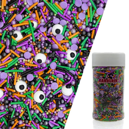 Halloween Mixed Sprinkles for Decorating Edible Candy Monster Theme Halloween Sprinkles for Cake Decorations, Baking, Ice Cream, Cookies, Cupcake Topper 3OZ