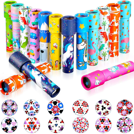 15 Pcs Classic Kaleidoscopes Kids Birthday Party Favor Old Fashioned Vintage Educational Toys Stocking Stuffers Goodie Bag Fillers for Classroom School Return Gifts Carnival Prizes (Lovely Style)