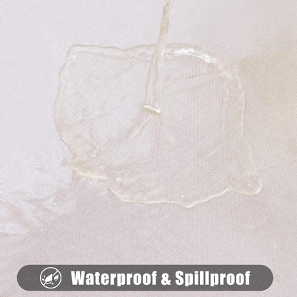 DASIAUTOEM Transparent Tablecloth, Transparent Table Film, Transparent 150 cm Wide, Sold by The Metre, 0.13 mm Thick, Waterproof, Washable PVC Film, Greaseproof Table Protector (150 x 250 cm)