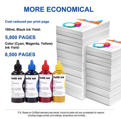 CoYlBod Dye Sublimation Ink Heat Transfer Ink Inkjet Printers Ink Cartridge CISS for C88 C88 + WF-7710 WF-7720 ET-2800 ET-2803 ET-2720 WF-7210 WF-7610 WF-7620 WF-3640 WF-2750 ET-2760 ET-4700 ET-15000